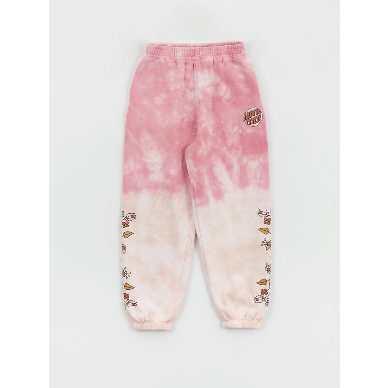 Santa Cruz Sage Floral Sweatpant (pink dip dye)růžová