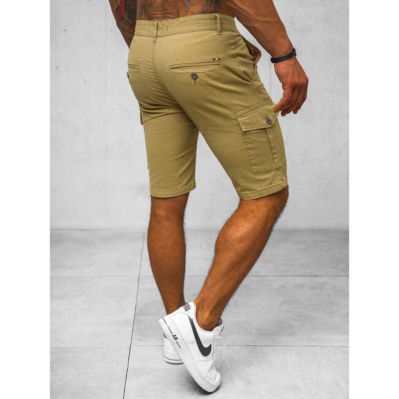 Pánské Chino Kraťasy Camelové OZONEE NB/MP0188K