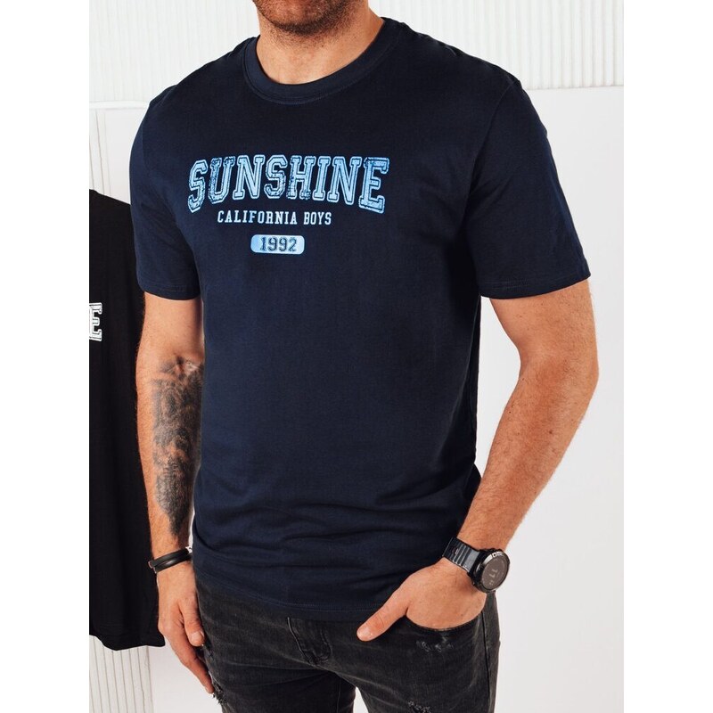 Dstreet Trendy granátové tričko s nápisem sunshine