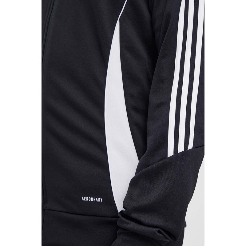 Tréninková mikina adidas Performance Tiro 24 černá barva, s aplikací, IJ9959