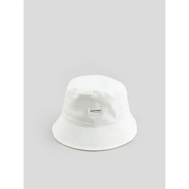 Sinsay - Klobouk bucket hat - krémová