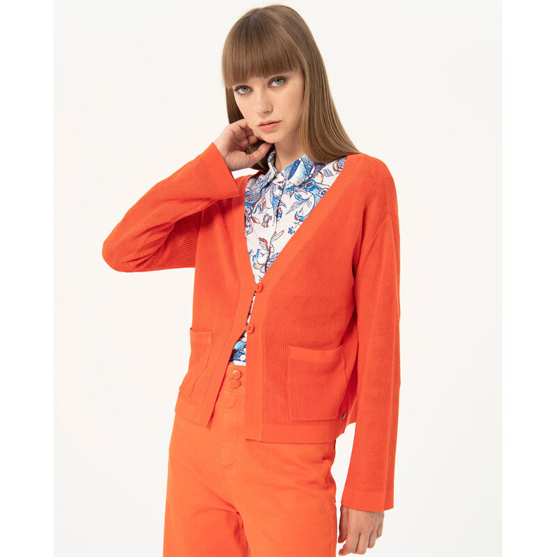 Surkana 514BACO337 Dámský svetr oranžová 91605897