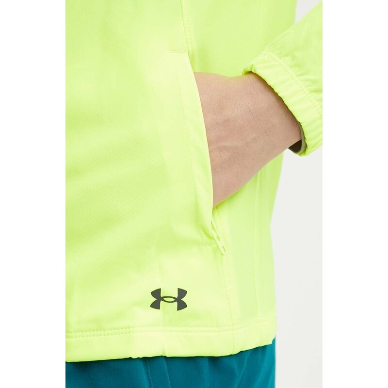 Běžecká bunda Under Armour OutRun the Storm žlutá barva, 1377043