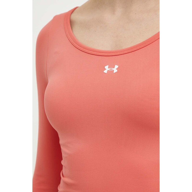 Tréninkové tričko s dlouhým rukávem Under Armour oranžová barva, 1379150