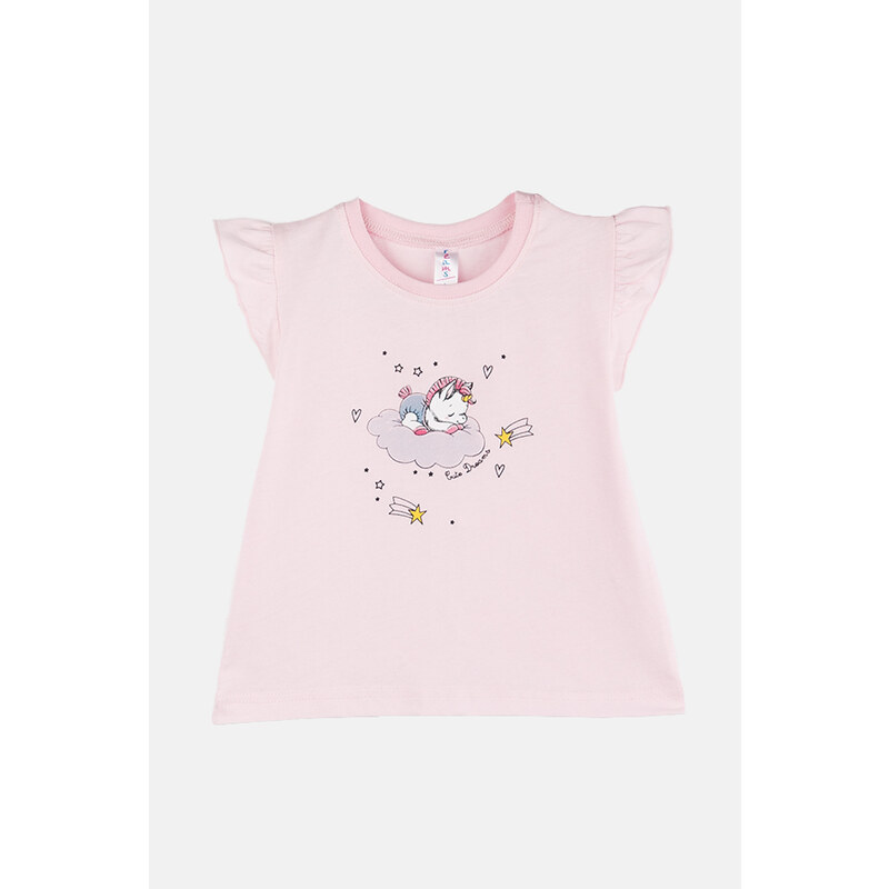 JOYCE Dívčí bavlněné pyžamo "BABY UNICORN"/Růžová