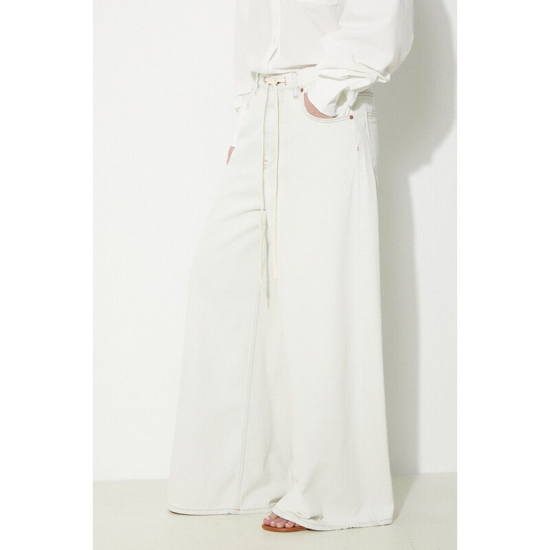 Džíny MM6 Maison Margiela dámské, high waist, S62LB0160