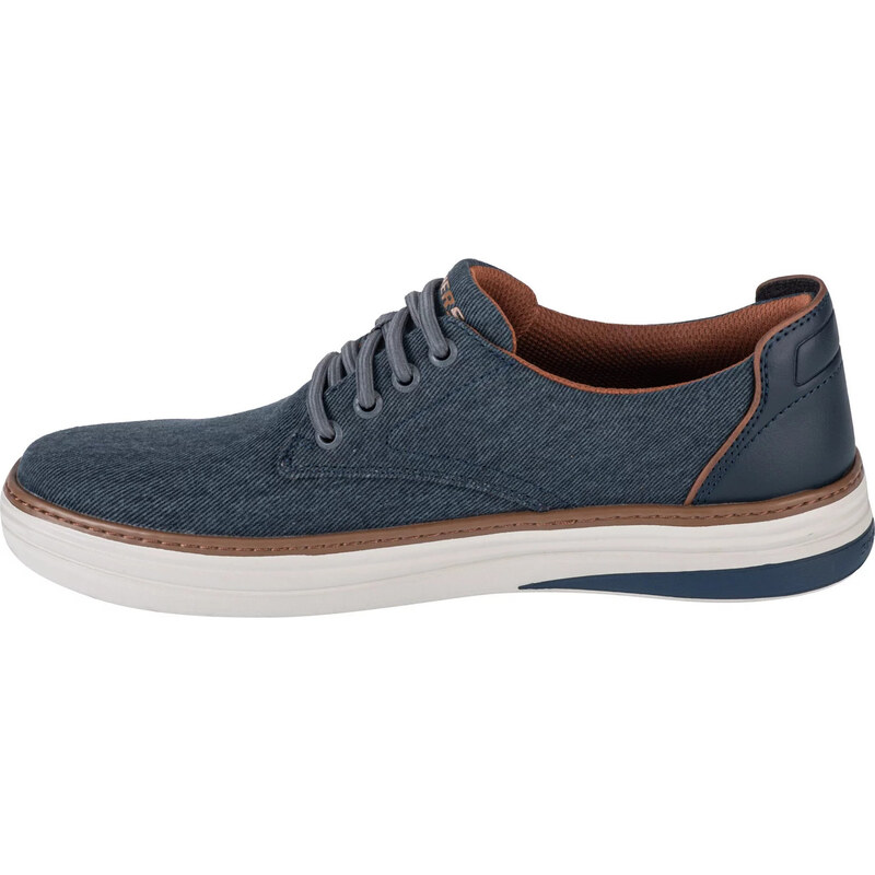 MODRÉ DENIM PÁNSKÉ POLOBOTKY SKECHERS HYLAND - RATNER Denim vzor