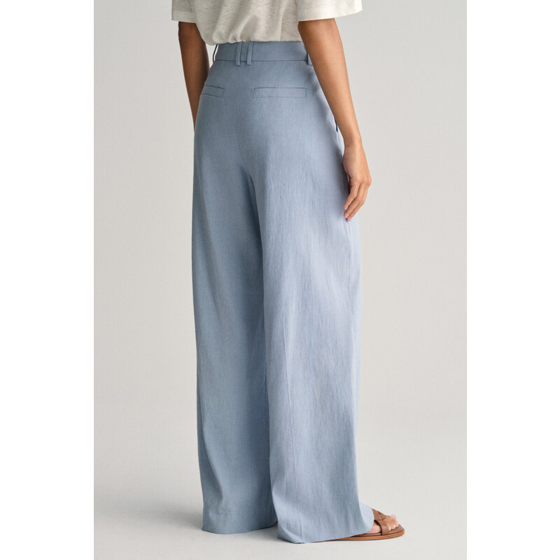 KALHOTY GANT REL STRETCH LINEN TAILORED PANT modrá 42