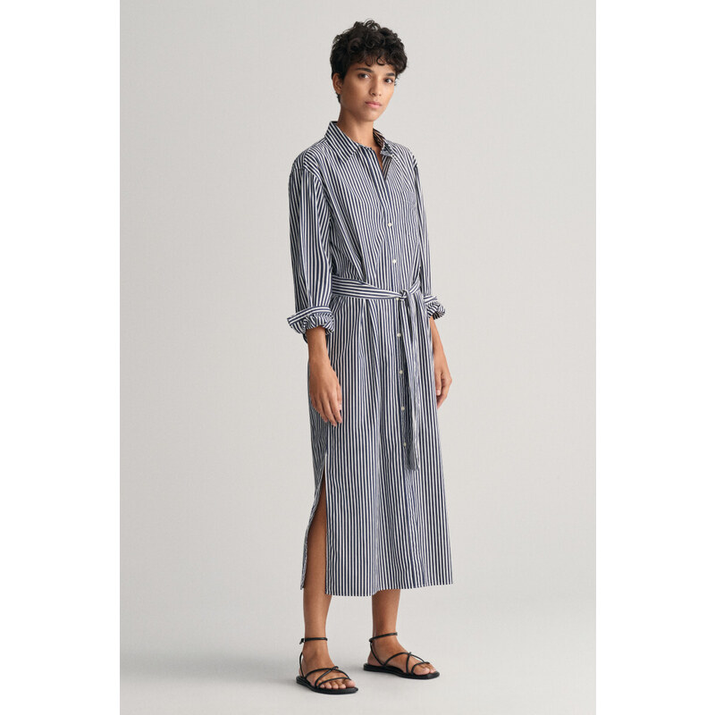 ŠATY GANT REL STRIPED POPLIN SHIRT DRESS modrá 32