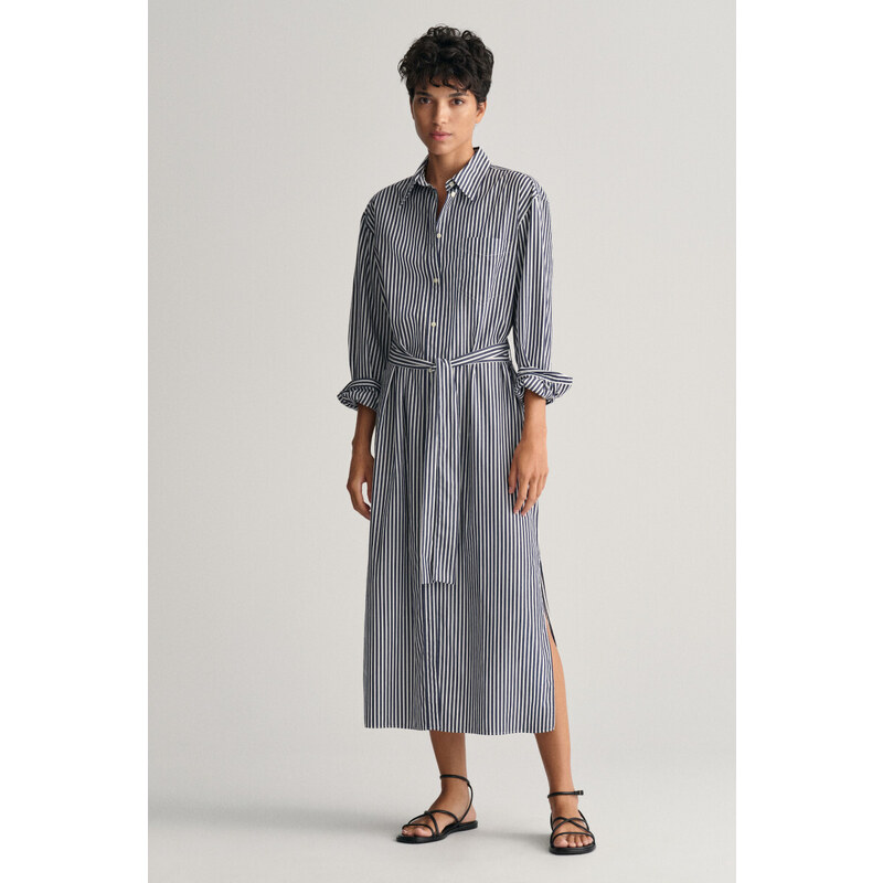 ŠATY GANT REL STRIPED POPLIN SHIRT DRESS modrá 32