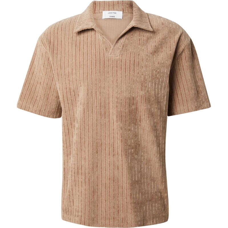DAN FOX APPAREL Tričko Leif tmavě béžová
