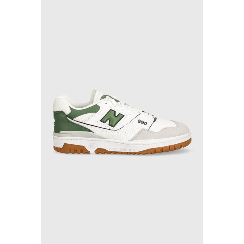 Sneakers boty New Balance 550 zelená barva, BB550ESB
