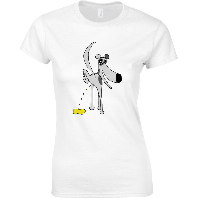Gildan Dámské tričko čůrající dalmatin