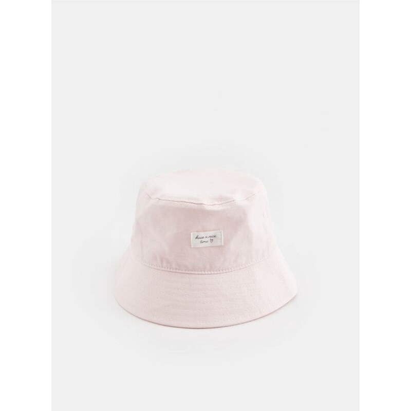 Sinsay - Klobouk bucket hat - pastelová růžová