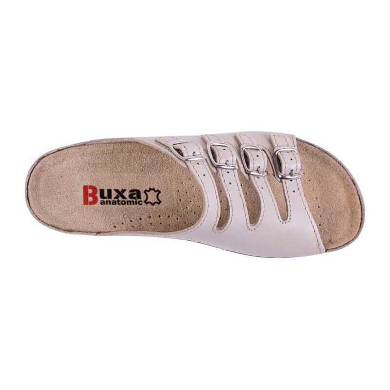 Buxa Dámská zdravotní kožená obuv BZ220 - Béžová