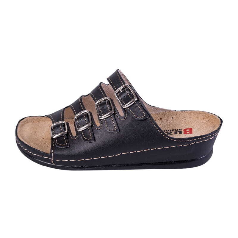 Buxa Dámská zdravotní kožená obuv BZ220 - Černá