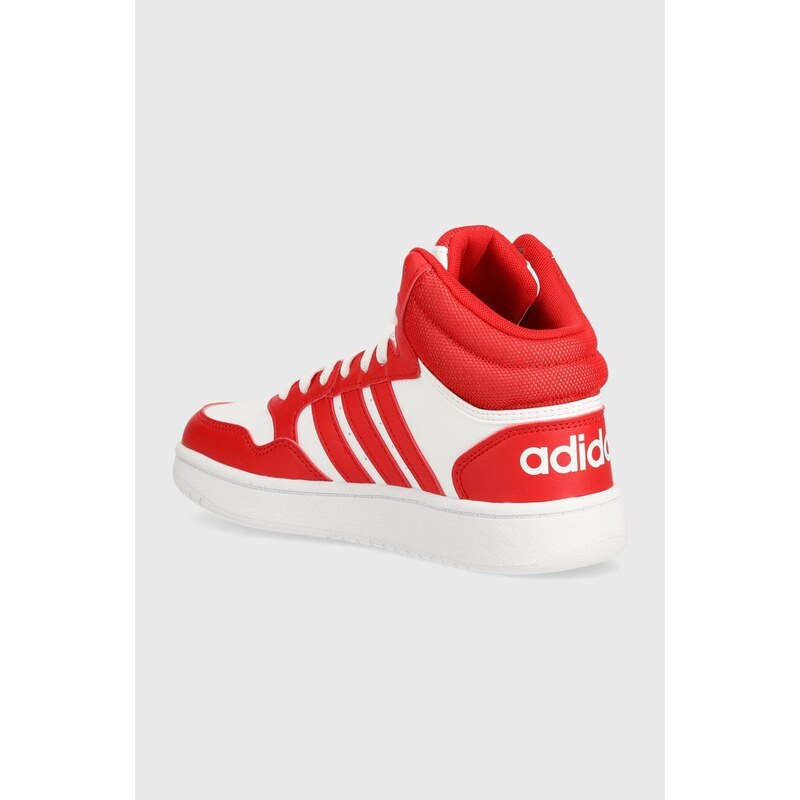 Dětské sneakers boty adidas Originals HOOPS 3.0 MID K červená barva