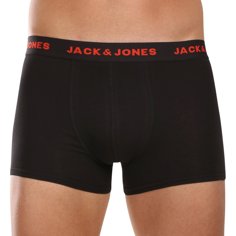 7PACK pánské boxerky Jack and Jones černé (12165587)