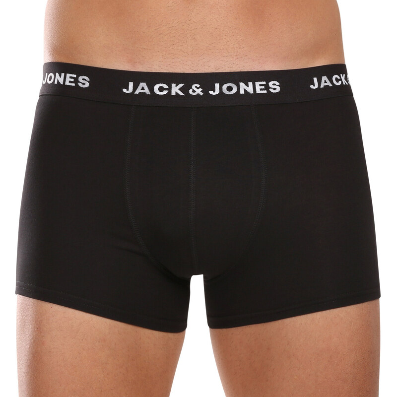 7PACK pánské boxerky Jack and Jones černé (12165587)