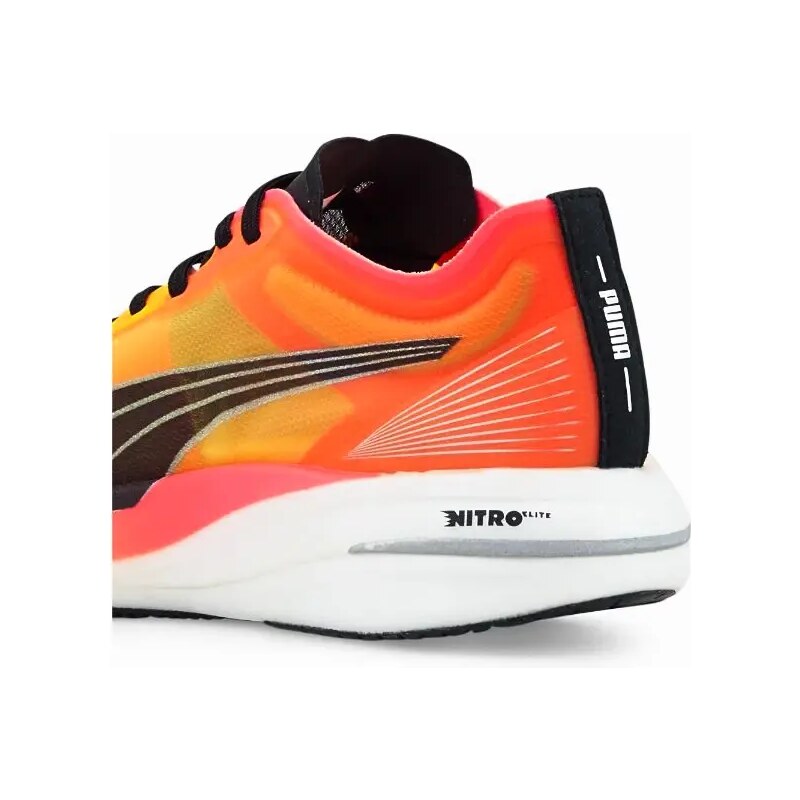 Dámské běžecké boty Puma Deviate Nitro Elite Fireglow Sun Stream