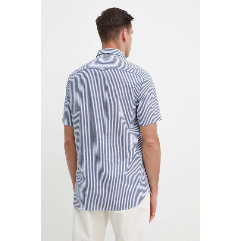 Košile z kašmírové směsi Tommy Hilfiger regular, s límečkem button-down