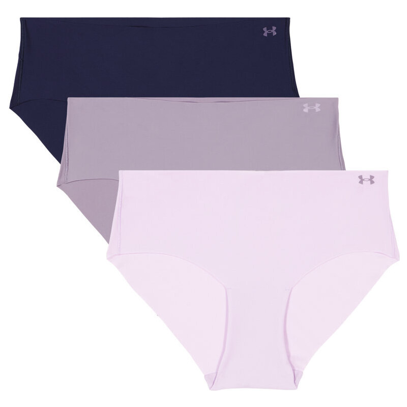 Under Armour Pure Stretch No Show Hipster 3 Pack | Purple Ace/Violet Gray/Violet Gray