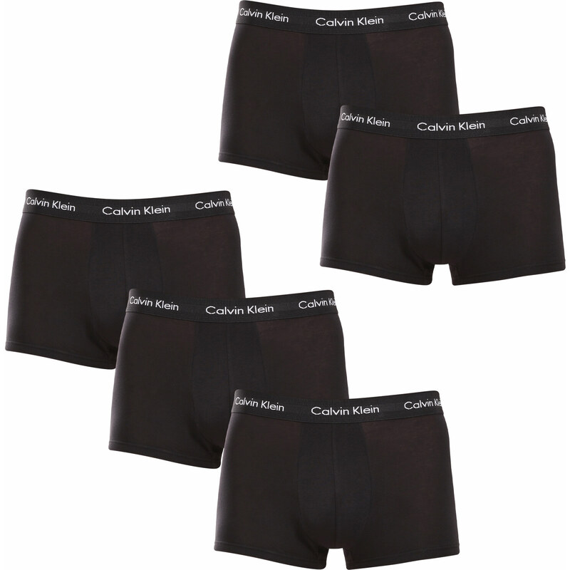 5PACK pánské boxerky Calvin Klein černé (NB2734A-XWB)