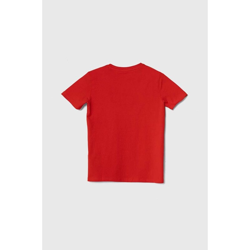 Dětské tričko Guess červená barva, s potiskem