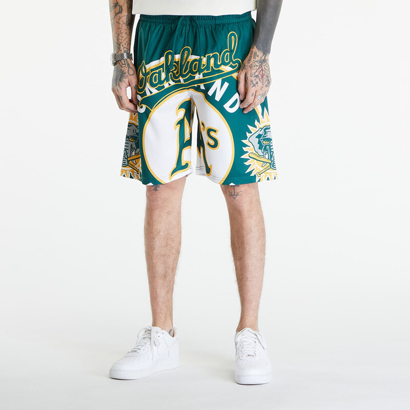 Pánské kraťasy New Era Oakland Athletics Large Logo Shorts Dark Green