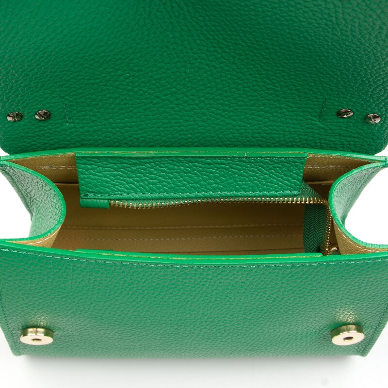 Blaire Kožená kabelka Carine zelená