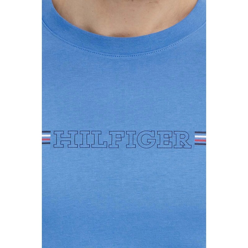 Bavlněné tričko Tommy Hilfiger s potiskem