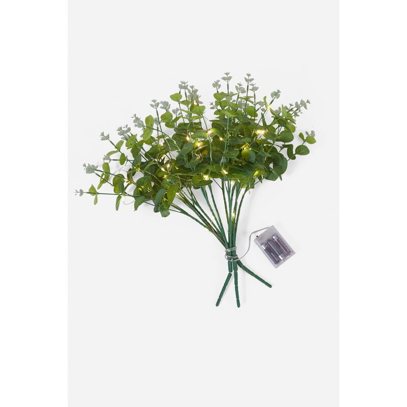 bonprix LED umělá rostlina eukalyptus (3 ks v balení) Zelená