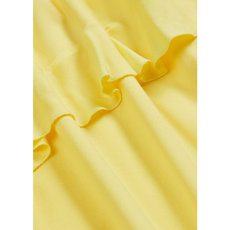 bonprix Šifónové dlouhé šaty Žlutá