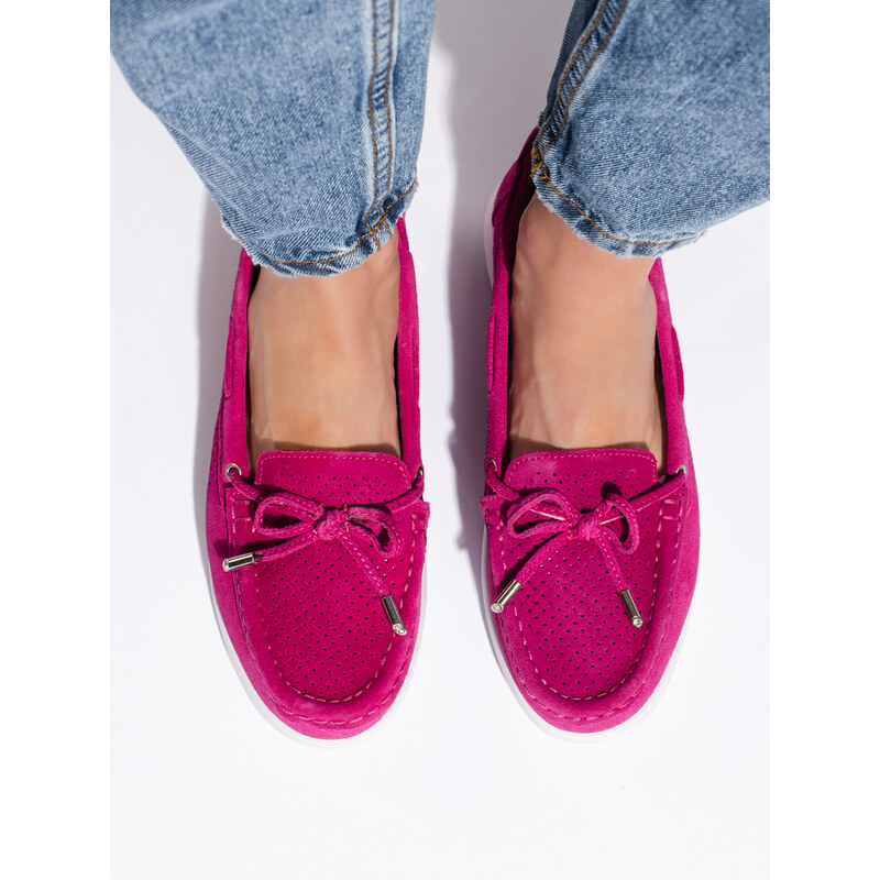 GOODIN Women's Fuchsia Loafers