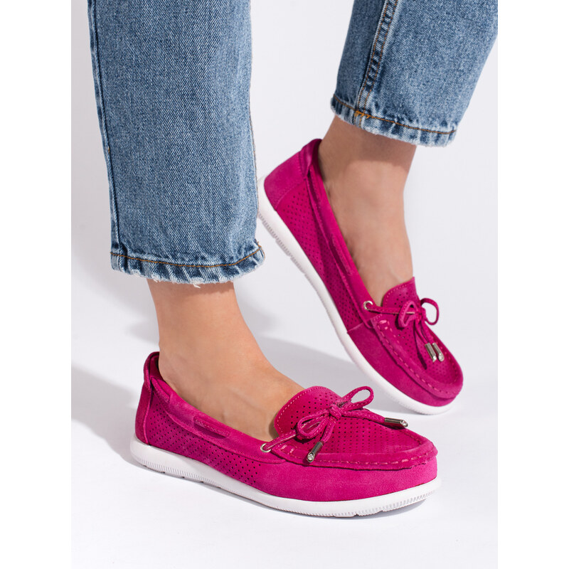 GOODIN Women's Fuchsia Loafers