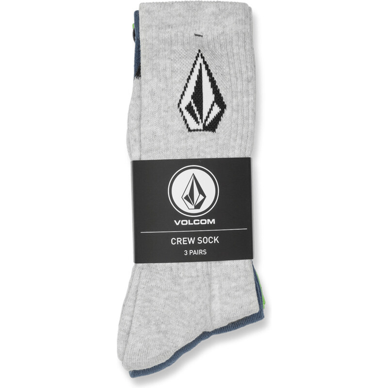 Ponožky Volcom Full Stone Sock 3Pk Stone modrá one size