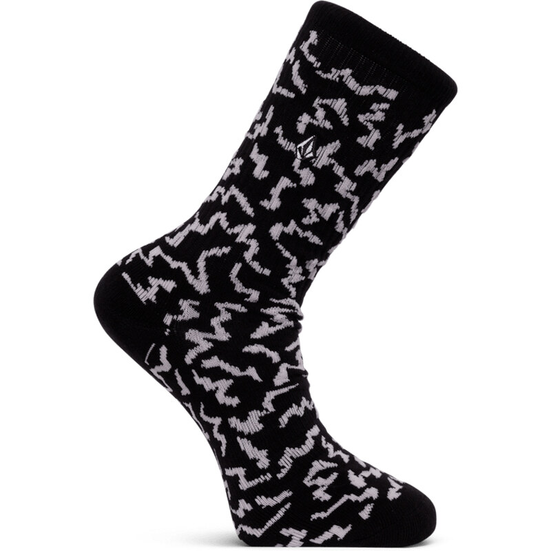 Ponožky Volcom Asphalt Bone sizech Sock Pr černá one size