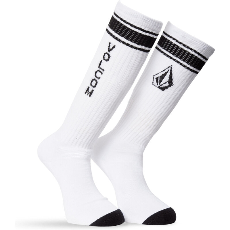 Ponožky Volcom High Stripe Sock Pr bílá one size