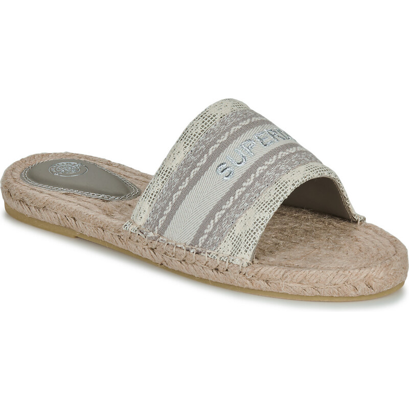 Superdry Dřeváky Mules Compensées Style Espadrille En Toile >