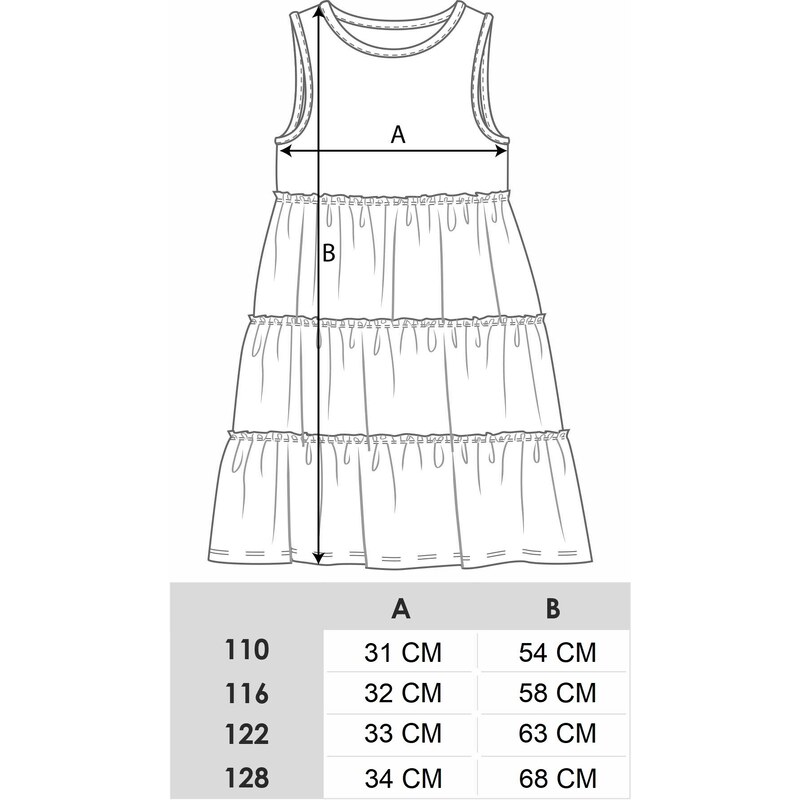 Yoclub Kids's Sleeveless Summer Girls' Dress UDK-0009G-A200