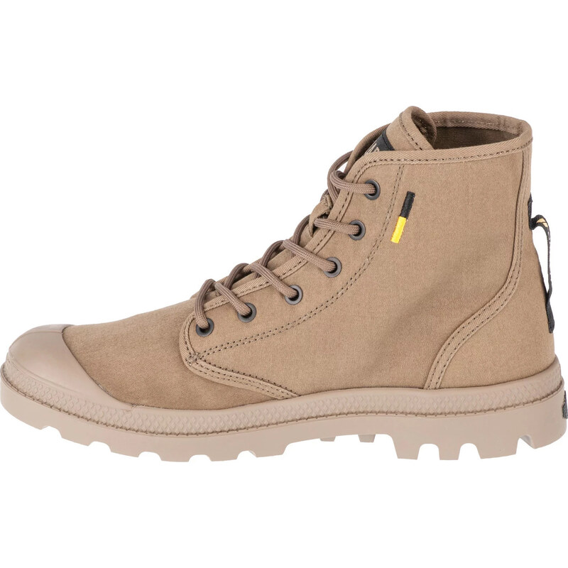 BASIC KHAKI KOTNÍKOVÉ TENISKY PALLADIUM PAMPA HI HTG SUPPLY