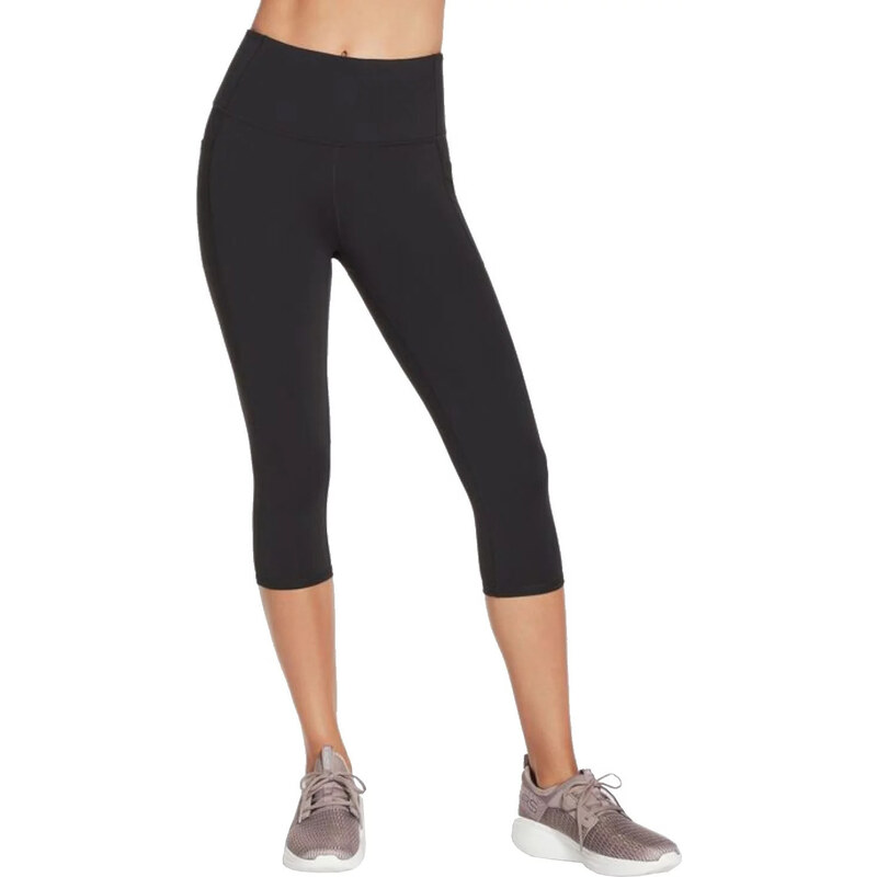 Černé 3/4 legíny Skechers Go Walk High Waisted Capri Short W2CP2
