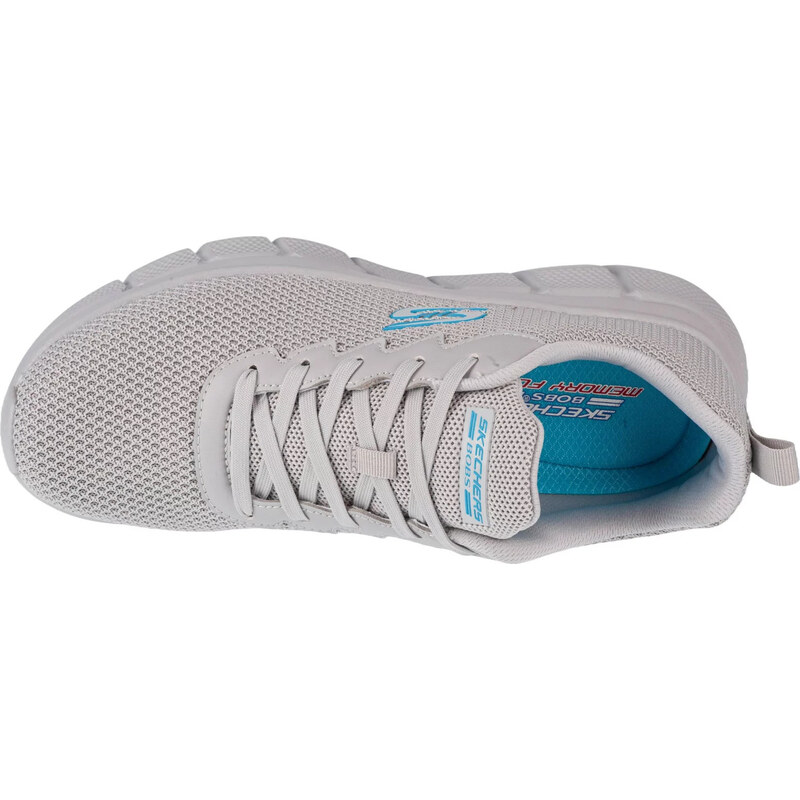 ŠEDÉ LEHKÉ TENISKY SKECHERS BOBS B FLEX - CHILL EDGE Šedá