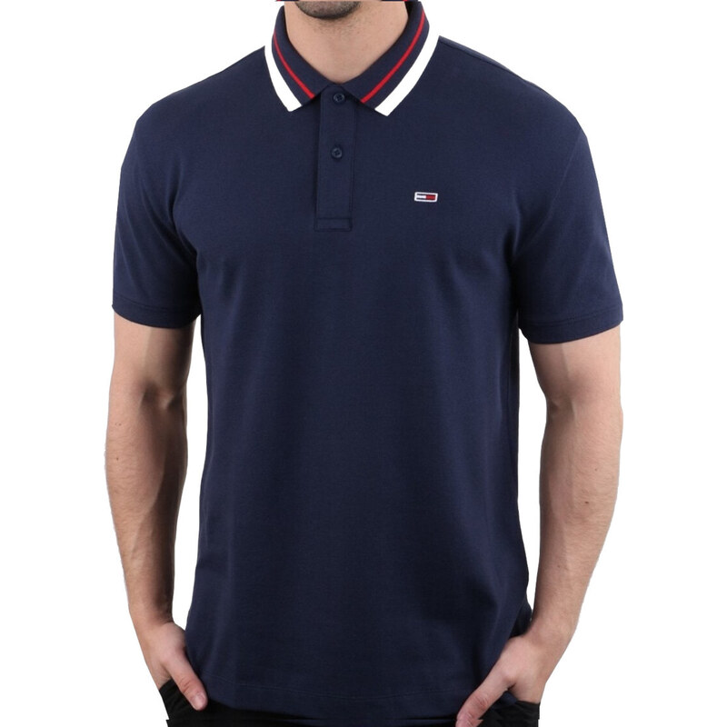 Pánské modré polo triko Tommy Hilfiger Jeans