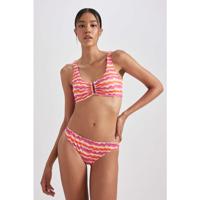 DEFACTO Regular Fit Printed Bikini Bottom