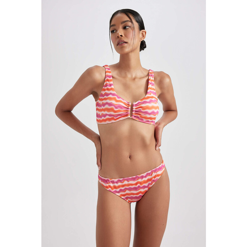 DEFACTO Regular Fit Printed Bikini Bottom