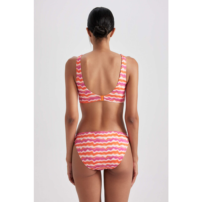 DEFACTO Regular Fit Printed Bikini Bottom