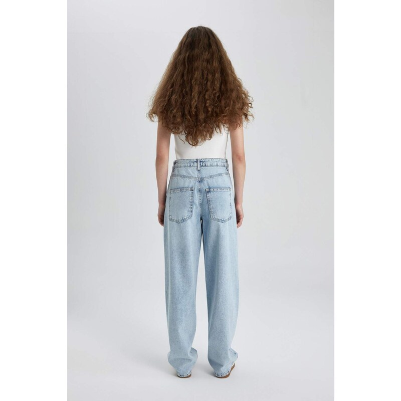 Afra x DeFacto Baggy High Waist Long Jeans