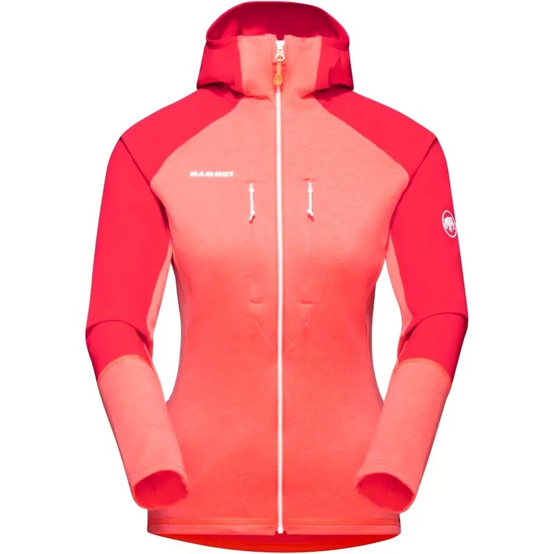 Dámská bunda Mammut Eiswand Advanced ML Hooded Jacket Barberry/Azalea M