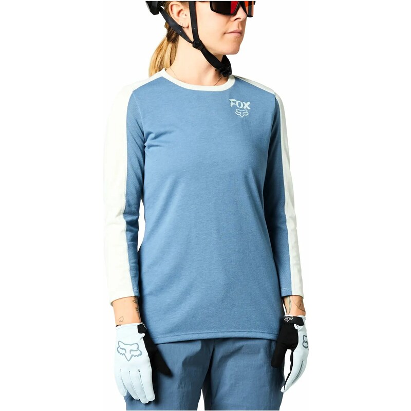 Dámský cyklistický dres Fox Womens Ranger Drirelease 3/4 Jersey Matte Blue